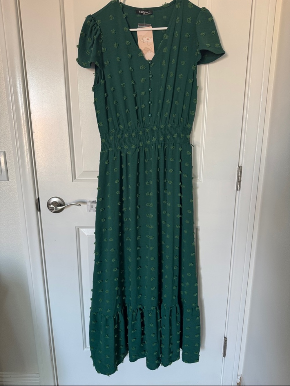Emerald Green Maxi Dress by Pretty Garden